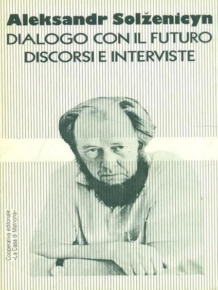 Discorsi e interviste - Aleksandr Solzenicyn - copertina