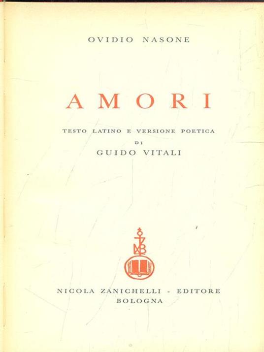 Amori - P. Nasone Ovidio - copertina