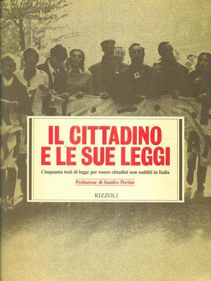 Il cittadino e le sue leggi - copertina