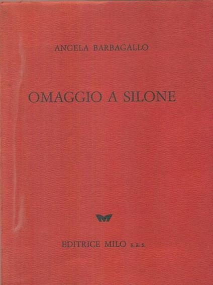 Omaggio a Silone - Angela Barbagallo - copertina