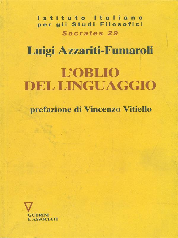 L' oblio del linguaggio