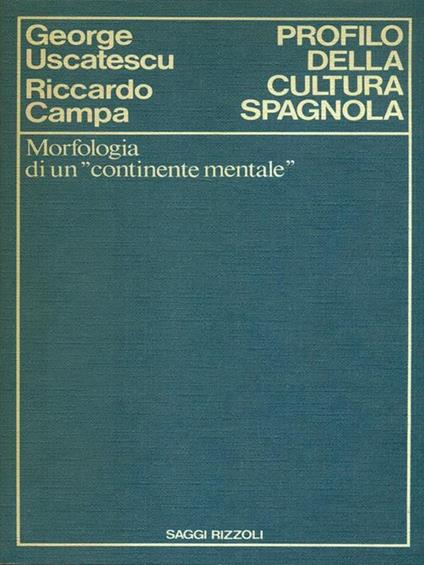 Profilo della cultura spagnola - copertina
