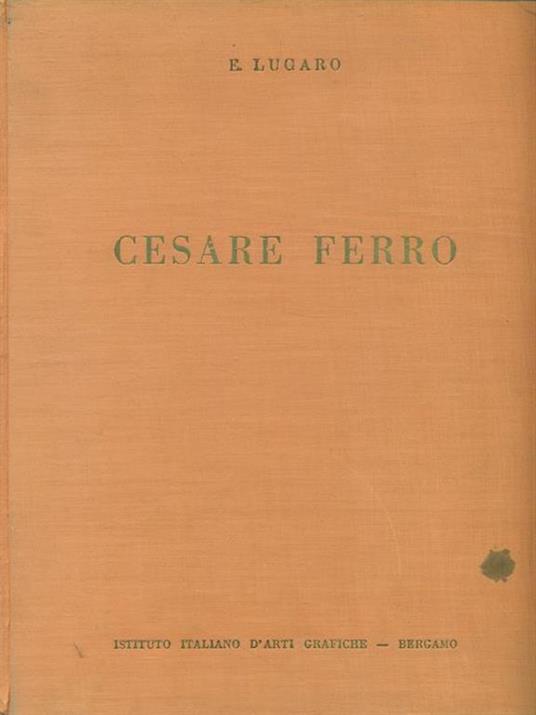Cesare Ferro - Ernesto Lugaro - copertina