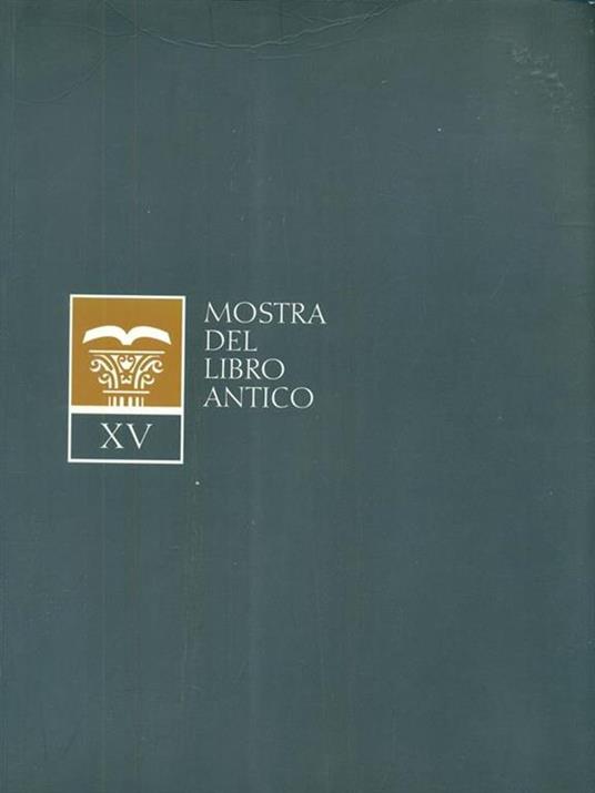 XV Mostra del libro antico - copertina
