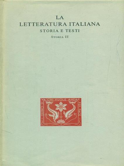 Storia letteraria del trecento - Natalino Sapegno - copertina
