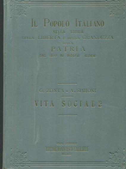 Il popolo italiano nella storia della libertà e della grandezza della patria 6 vv - Giuseppe Zonta - copertina