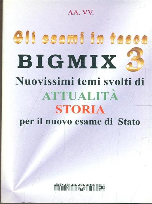 Gli esami in tasca: Bigmix 3 - copertina