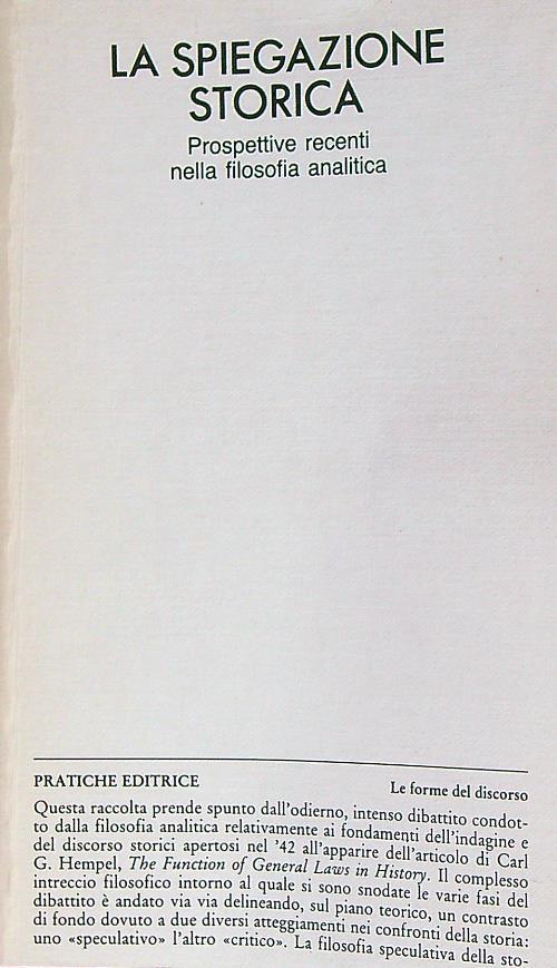 La spiegazione storica
