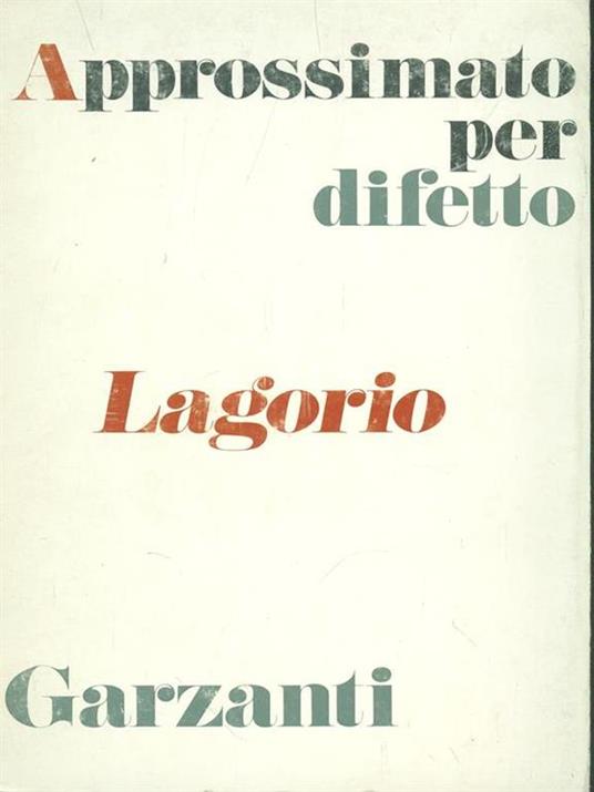 Approssimato per difetto - copertina