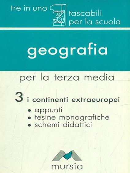 Geografia 3 - Silvio Marsi,Gino Lanzi - copertina