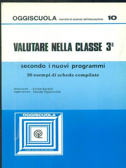 Oggiscuola 10 / Valutare nella classe 3 - copertina