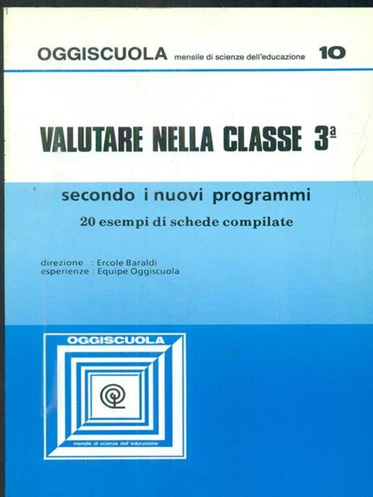Oggiscuola 10 / Valutare nella classe 3 - copertina