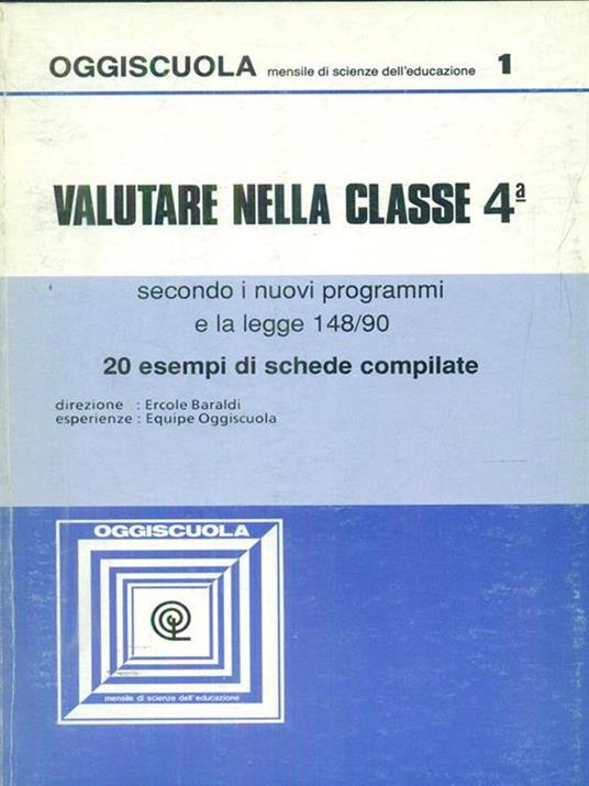 Oggiscuola 1 / Valutare nella classe 4 - copertina