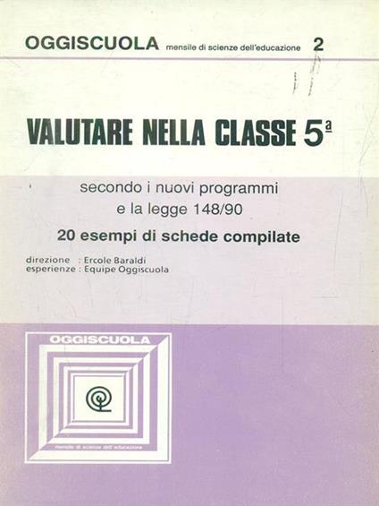 Oggiscuola 2 / Valutare nella classe 5 - copertina