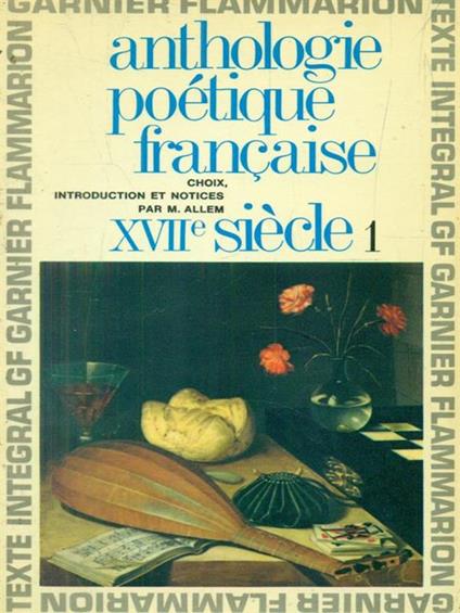 anthologie poetique française XVII siecle I - copertina