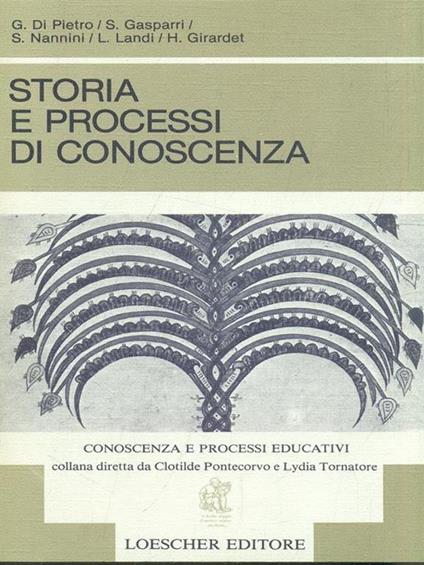 Storia e processi di conoscenza - copertina