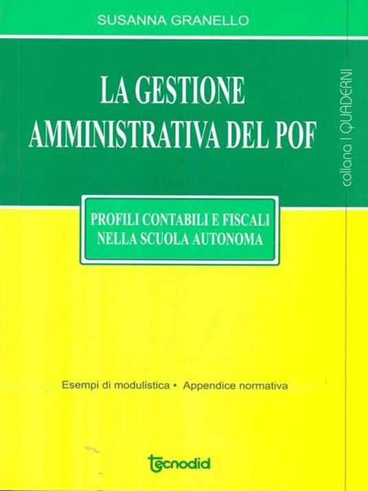 La gestione amministrativa del Pof - Susanna Granello - copertina
