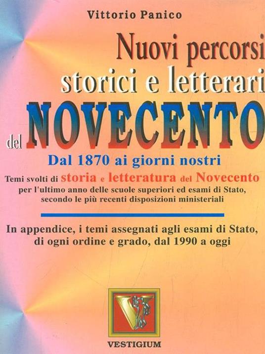 Nuovi percorsi storici e letterari del Novecento - Vittorio Panico - copertina