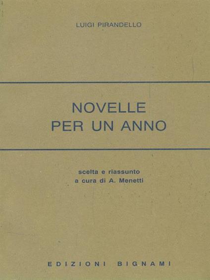 Novelle per un anno - Luigi Pirandello - copertina