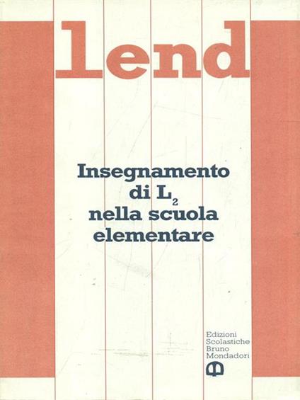 Insegnamento di L2 nella scuola elementare - Silvana Sodini - copertina