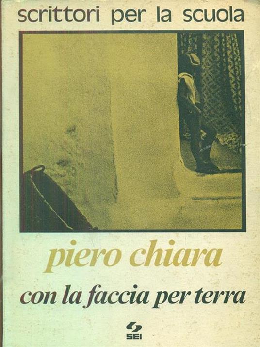 Con la faccia per terra - Piero Chiara - copertina