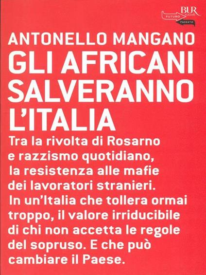 Gli africani salveranno l'Italia - Antonello Mangano - copertina