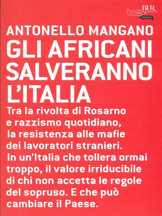 Gli africani salveranno l'Italia - Antonello Mangano - copertina