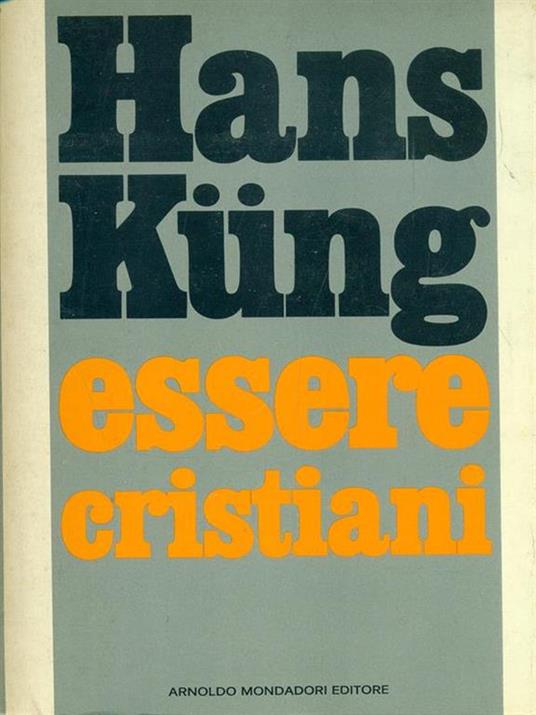 Essere cristiani - Hans Küng - copertina