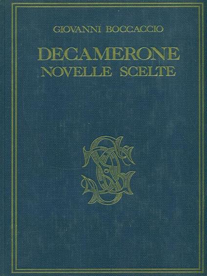 Decamerone Novelle scelte - Giovanni Boccaccio - copertina