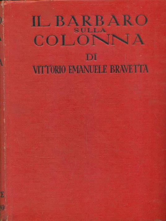 Il barbaro sulla colonna - copertina
