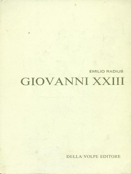 Giovanni XXIII - Emilio Radius - copertina