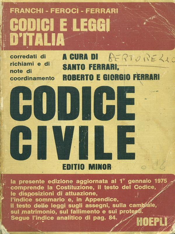 Codice civile 1975