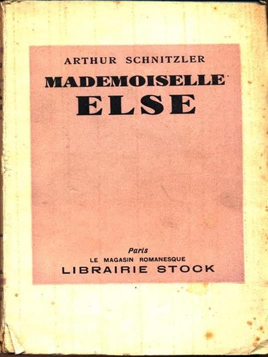 Mademoiselle Else - Arthur Schnitzler - copertina