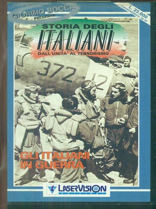 Gli italiani in guerra vhs - copertina
