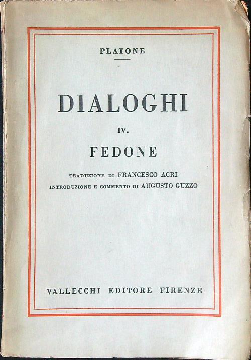 Dialoghi IV Fedone