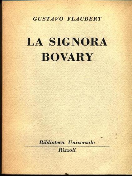 La signora Bovary - Gustave Flaubert - copertina