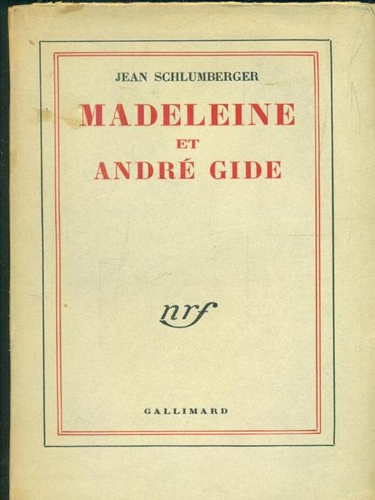 Madeleine et André Gide - copertina