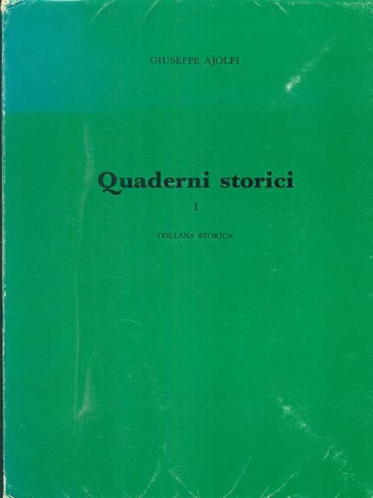 Quaderni storici I - copertina