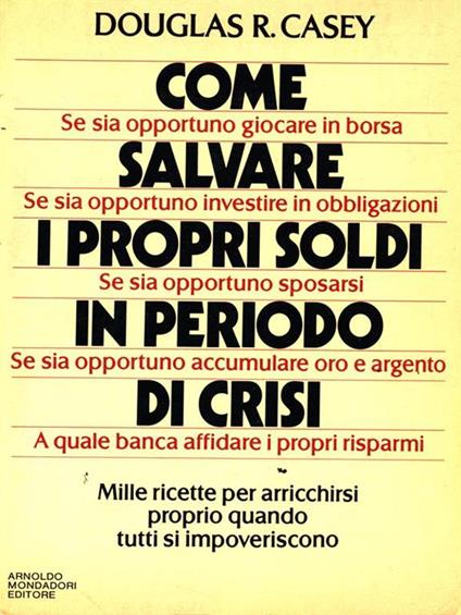 Come salvare i propri soldi in periodo di crisi - copertina