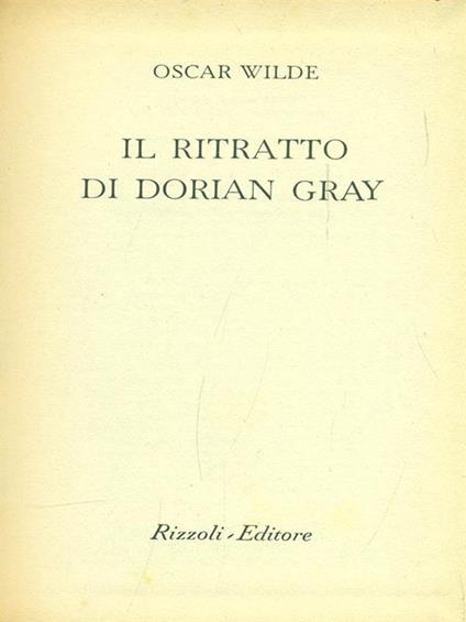 Il ritratto di Dorian Gray - Oscar Wilde - copertina