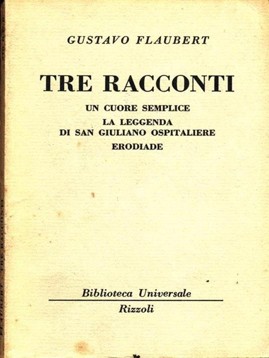 Tre racconti - Gustave Flaubert - copertina