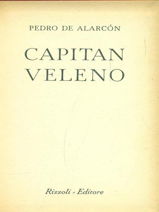 Capitan veleno - Pedro A. de Alarcón - copertina