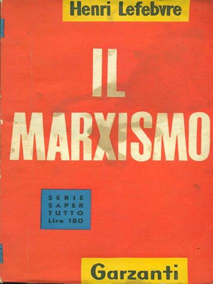 Il marxismo - Henri Lefebvre - copertina