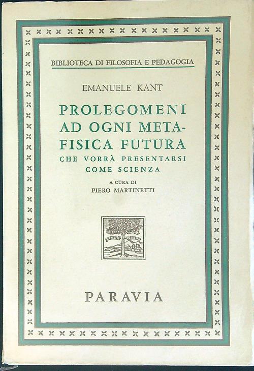 Prolegomeni ad ogni metafisica futura