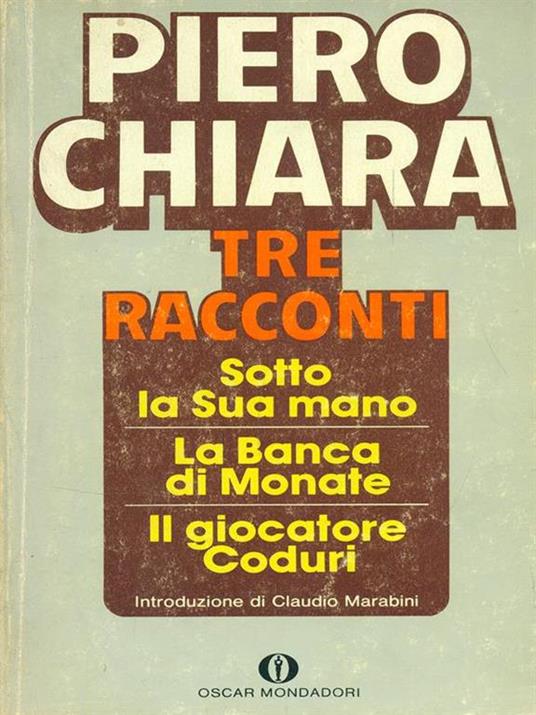 Tre racconti - Piero Chiara - copertina