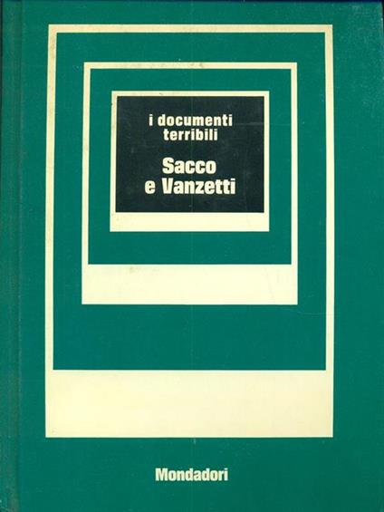 Sacco e Vanzetti - copertina