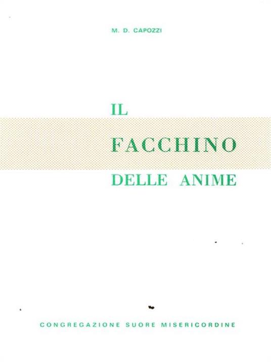 Il facchino delle anime - Maria D. Capozzi - copertina