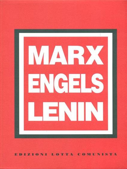 Marx Engels Lenin - copertina