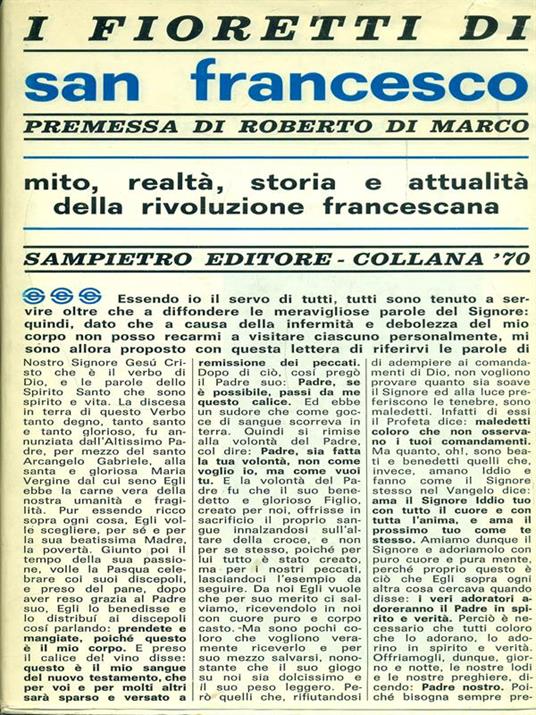 fioretti di San Francesco - copertina