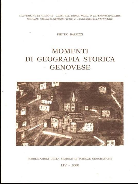 Momenti di Geografia Storica Genovese - Pietro Barozzi - copertina